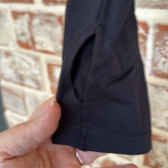 Helmut Lang Black Asymmetrical Cut Out Bodysuit - Picture 4 of 8